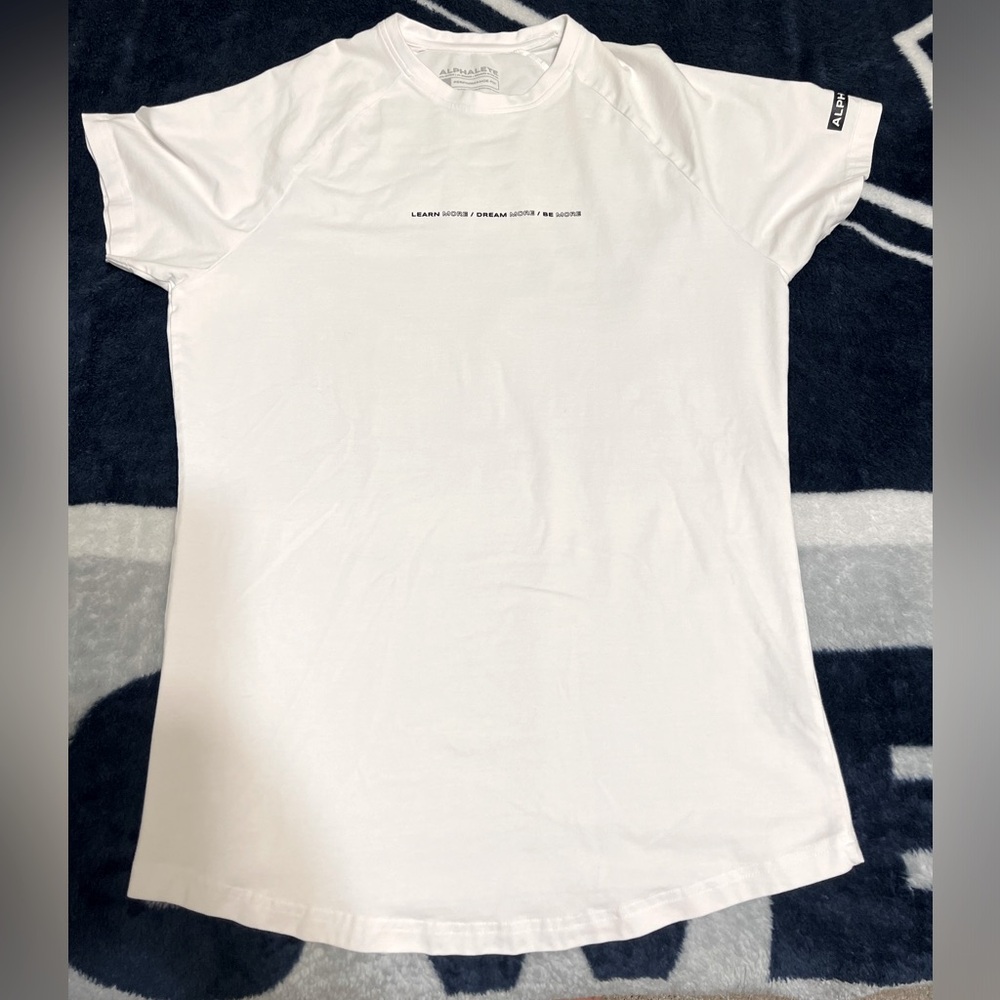 White alphalete shirt